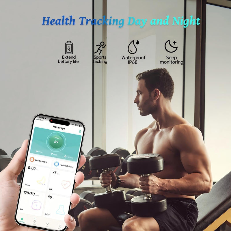 Smart Ring for Women Men, Fitness Tracker Ring with Free App No Subscription Fee, 7 Days Battery Life, Sleep Monitor, Heart Rate & Step Tracker, IP68 Waterproof, Android/iOS Compatible(Silver,9) Silver 9