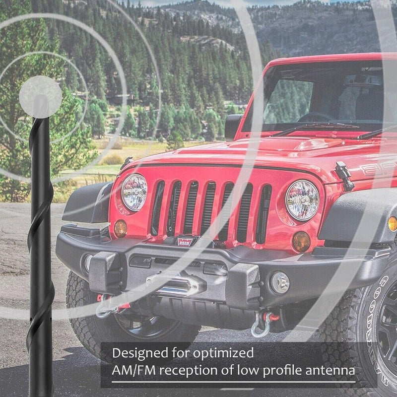 [AUSTRALIA] - BASIKER Antenna for Jeep Wrangler Gladiator JL JK JT Rubicon Sahara 2007-2024, Short Jeep Wrangler Unlimited Sport 4xe Willys Mojave Antenna Replacement, 7 Inch Jeep Wrangler Gladiator Accessories Compatible with J eep Wrangler 