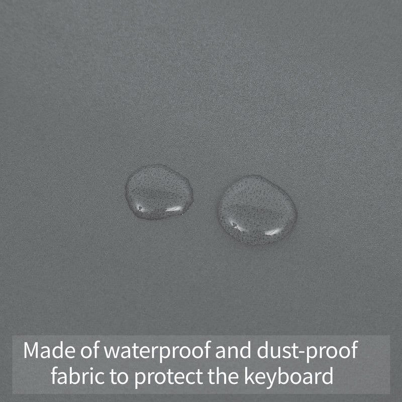 Keyboard Piano Cover,88 Keys,Digital Piano Dust Cover, Light Luxury Soft and Premium Surface,Thickening Electronic Organ Covering Keyboard Update Encasement,Protects The Keyboard. 61keys/88keys-gray