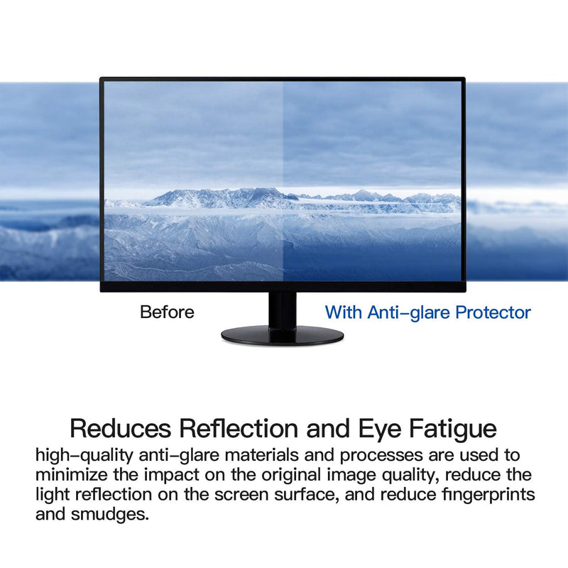 F FORITO 2-Pack 21.5 Inch Monitor Anti Glare Screen Protector for 21.5 Inch Desktop and All-in-One Computer with 16:9 Aspect Ratio Screen For 19-27" Desktop Monitor