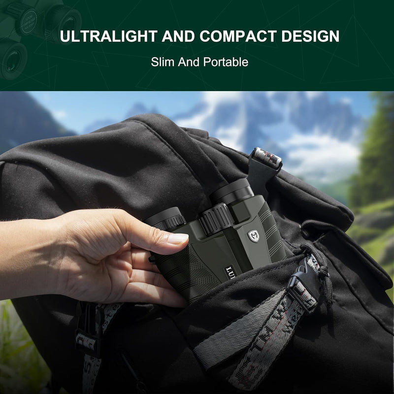 [AUSTRALIA] - 25x32 UHD Compact Binoculars for Adults High Powered - Large View Binoculars with Clear Low Light Vision - Super Bright Lightweight & Waterproof Binocular for Bird Watching Travel Hunting 25x32 