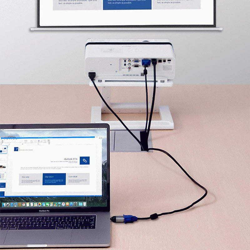 Xiwai Type C to VGA Converter USB-C Monitor Adapter 1080p 60hz for Tablet & Phone & Laptop Silver VGA