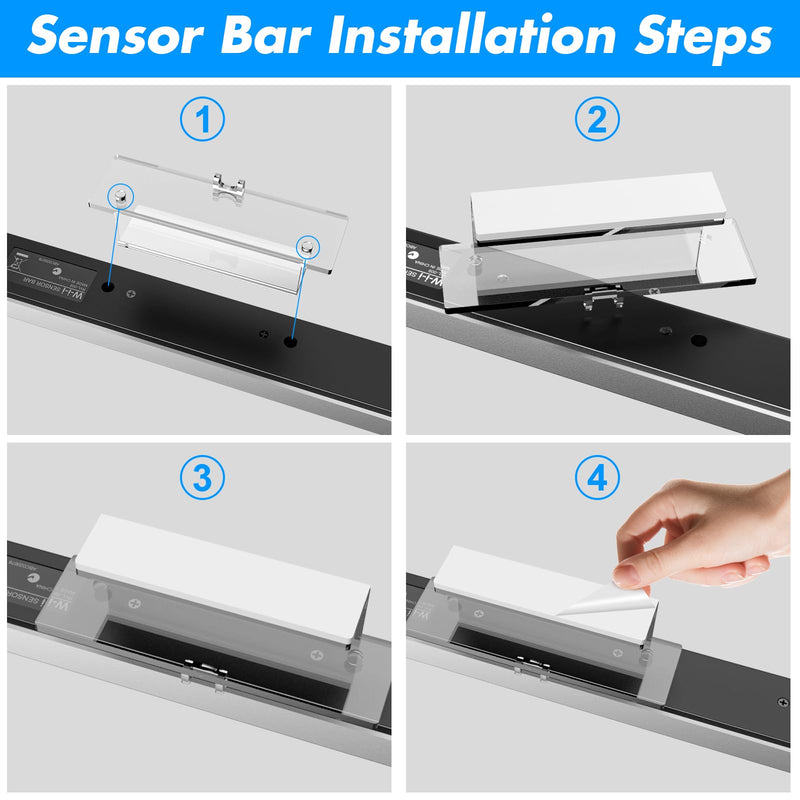 [AUSTRALIA] - LA NREUCETS 4 in 1 Wii Sensor Bar - Wii HDMI Adapter, HDMI Converter, Wii Power Cord AC Adapter, 4.92FT High Speed HDMI Cable Compatible with Nintendo Wii Accessories Sensor Bar+Adapter+HDMI Converter+Cable 