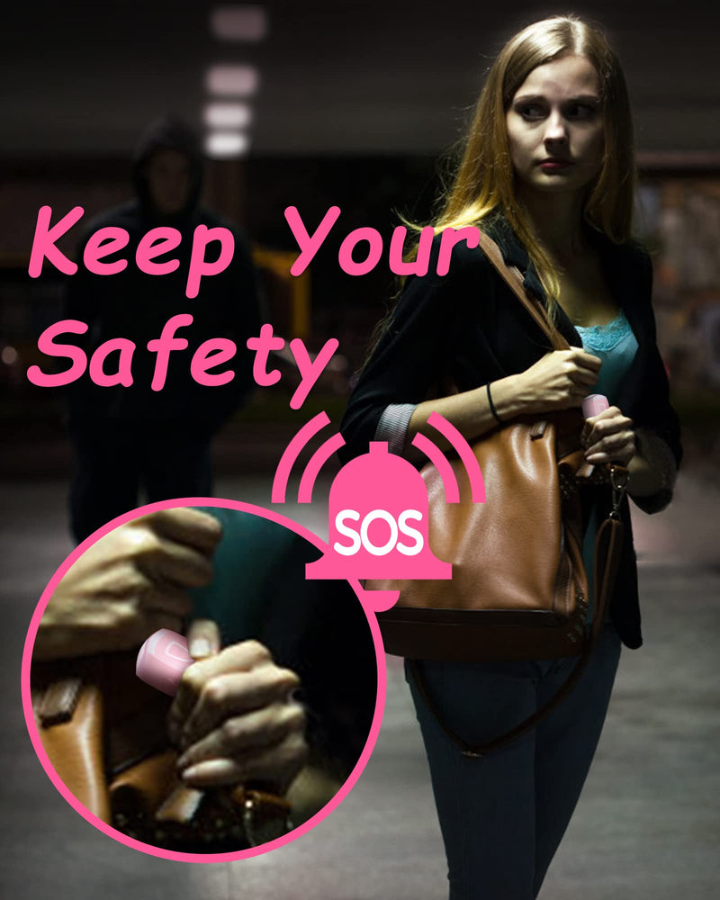 Rechargeable Personal Alarm for Women - Personal Safety Alarm, Siren Alarm, Flash Light, 130 dB, Self Keychain, Birthday Gifts for Women, Daughter, College Student, Girl, Teen, Kids (Aqua) Aqua