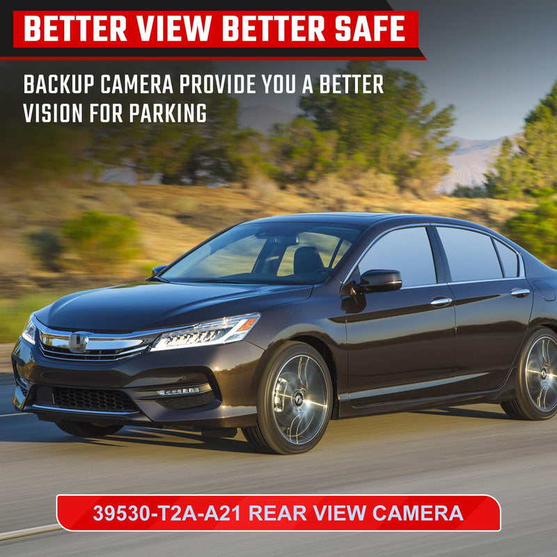 Backup Camera Rear View Camera Fit for Honda Accord 2014-2017 39530-T2A-A21 | Parking Park Assist Camera Replaces #39530-T2A-A21 39530-T2A-A31 39530-T2A-U110-M2