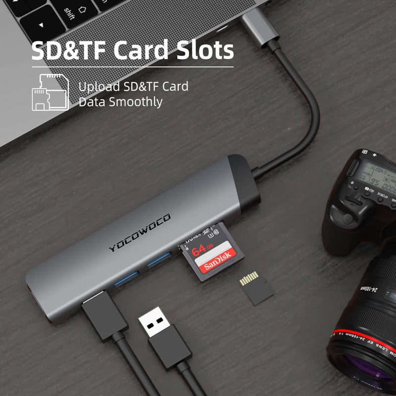 USB C Hub 6-in-1 Multiport Adapter Dongle and Ear Pads Replacement fit Bose QuietComfort QC35/QC35 II