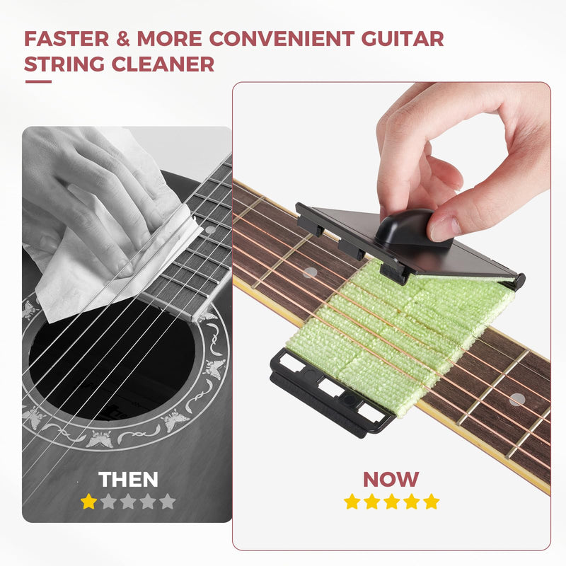 [AUSTRALIA] - Guitar Capo Rechargeable Guitar Tuner Acoustic Guitar Accessories Kit Including Capo, Tuner, Picks, Wall Mount Hanger, Guitar String Cleaner for Guitar Players 
