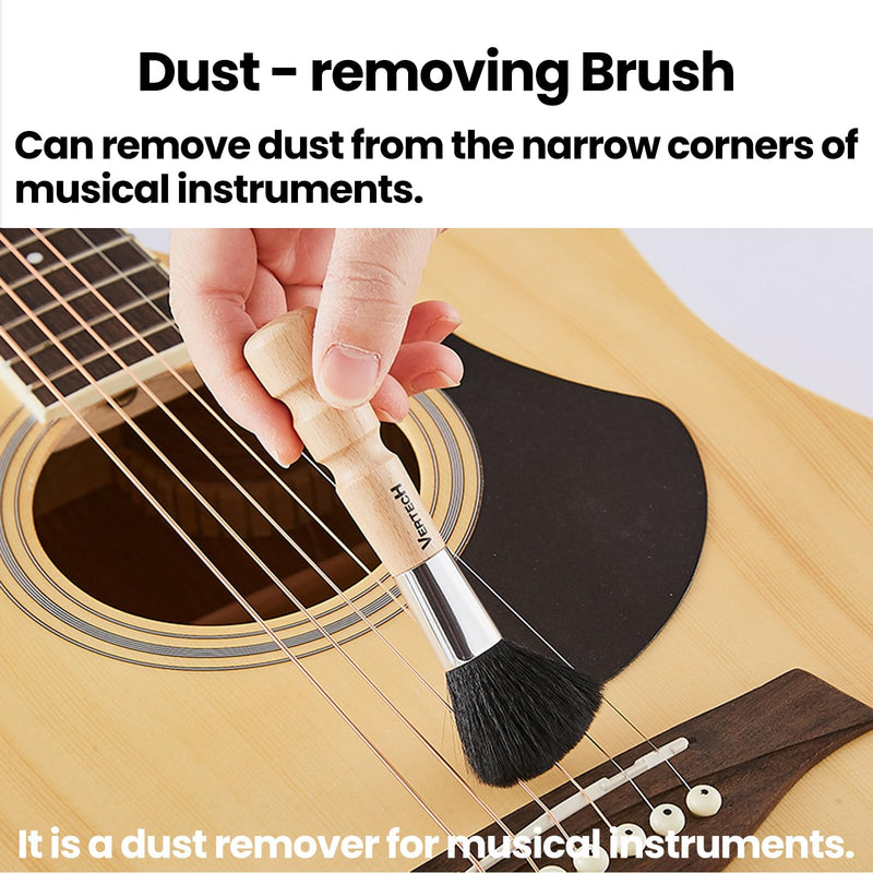 [AUSTRALIA] - Aestivate Guitar Repair Tool Kit, 10mm Wrench, 4mm Allen Rrench, Cleaning Brush, Guitar Hammer, Guitar String Winder Instrument Maintenance Set with Storage Bag (6pcs Multi-Guitar Repair Tools) 6pcs Multi-Guitar Repair Tools 