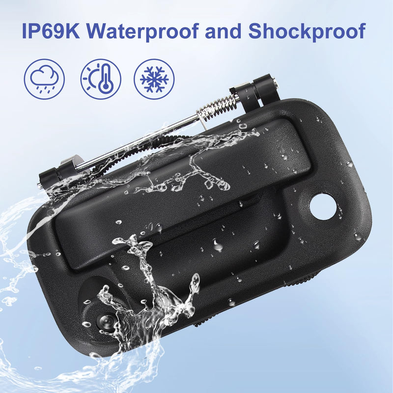 Rear View Backup Camera with Tailgate Handle for F150 2004-2014 | for F250 F350 F450 F550 Super Duty 2008-2018 Explorer Sport Trac 2007-2011 Mark LT 2006-2008 8L3Z-9943400-AC
