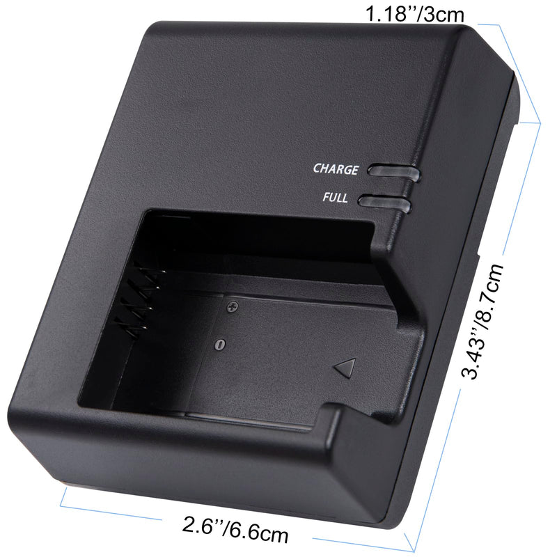 LC-E10E Quick Charger for Canon: LP-E10 LC-E10 LC-E10C Compatible Battery EOS 1100D 1200D 1300D 1500D 2000D 3000D 4000D kiss X50 X70 X80 X90 Rebel T3 T5 T6 T7 T100 DSLR Digital Camera (Black)