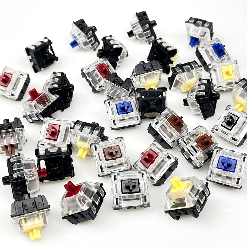 36PCS Gateron Black Ks-15 RGB Optical Switches for All Optical Switches Mechanical Keyboard SK61 SK64 (Optical Black) 35pcs