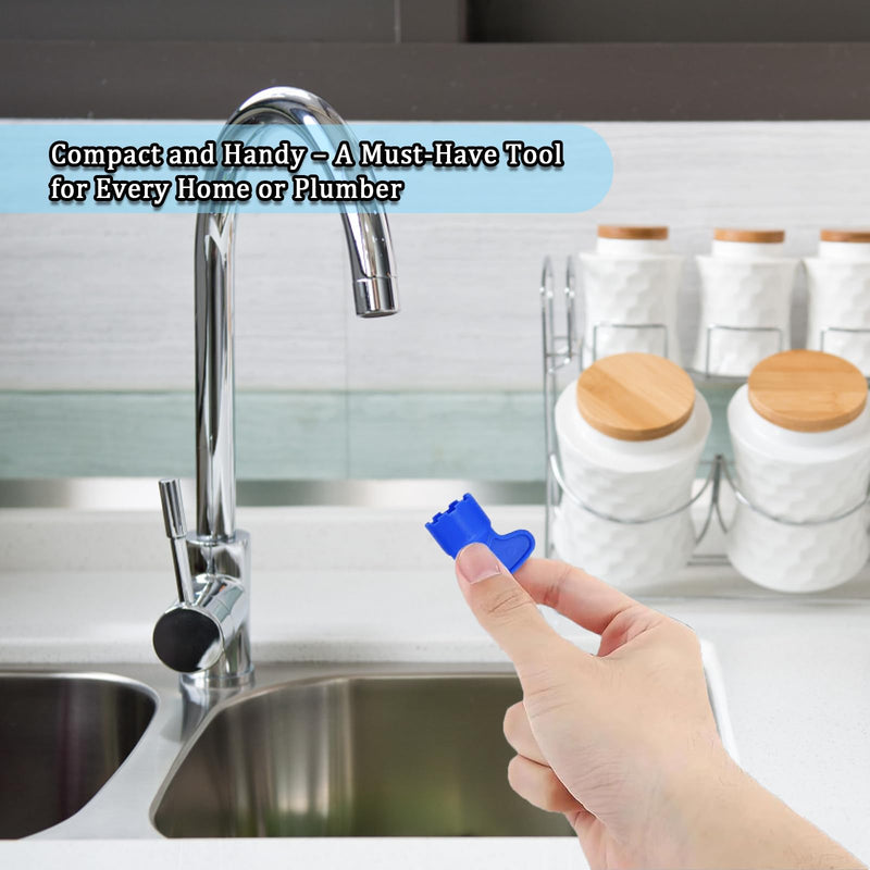 Pack of 5 Keys for Aerator and 1 x Tap Descaler Attachment, Aerators for Taps Ideal for Cleaning Tap Strainer for M16.5, M18.5, M21.5, M22.5, M24