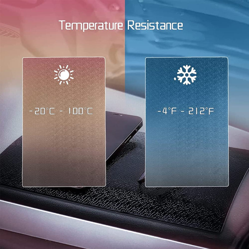 Extra Large & Thick Sticky Anti-Slip Pad for Car Dashboard, Universal Non-Slip Grip Cell Phones, Sunglasses, Keys, Decoration Gadgets Mat for Car/Home/Office (The Grid Model) The grid model