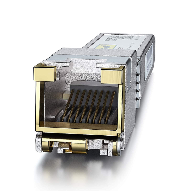 10Gtek SFP+ to RJ-45 10GBase-T Copper Ethernet Transceiver, RJ-45 SFP+ CAT.6a Module, up to 30-Meter, for Dell Force10 GP-10GSFP-T, Dell EMC SFP-10G-T 4) 10G-T: 30m x1