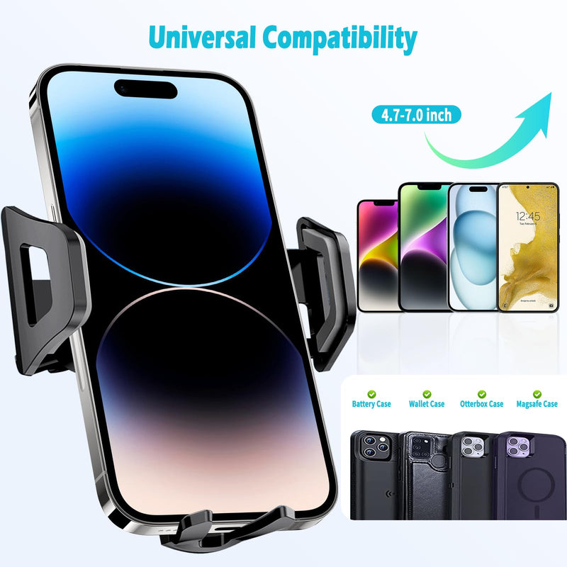 Car Phone Holder Fits for Toyota Tundra 2014-2021 Accessories,Thick Cases Friendly,Cell Phone Mount for 4.7-7 in Phones,360 Degree Rotation,Easy to Install