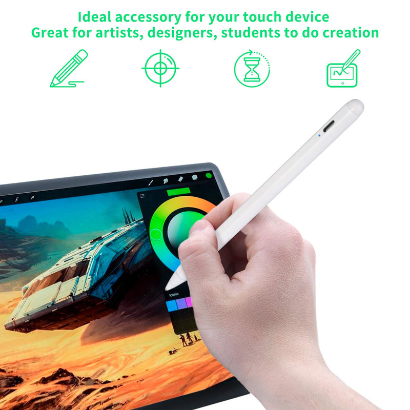 Stylus Pen for LG V60 ThinQ Dual Screen,Active Capacitive Digital Pencil Compatible with LG V60 ThinQ Stylus Pen,Good for Note-Taking and Drawing Pens with Touch Control and Type C Recharge,White