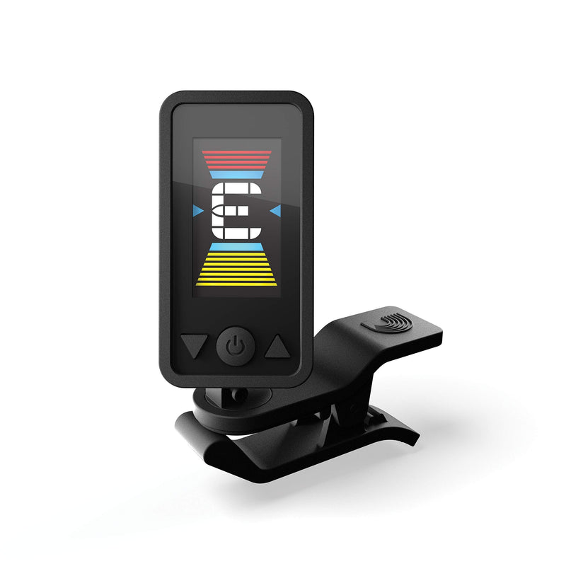 D'Addario Eclipse Guitar Tuner Clip On, PW-CT-17BK, Black Battery