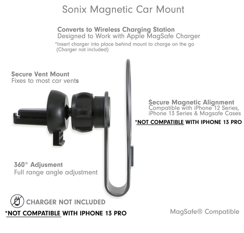 Sonix Brown Tort Case for MagSafe iPhone 13 Pro Max + Magnetic Phone Car Mount