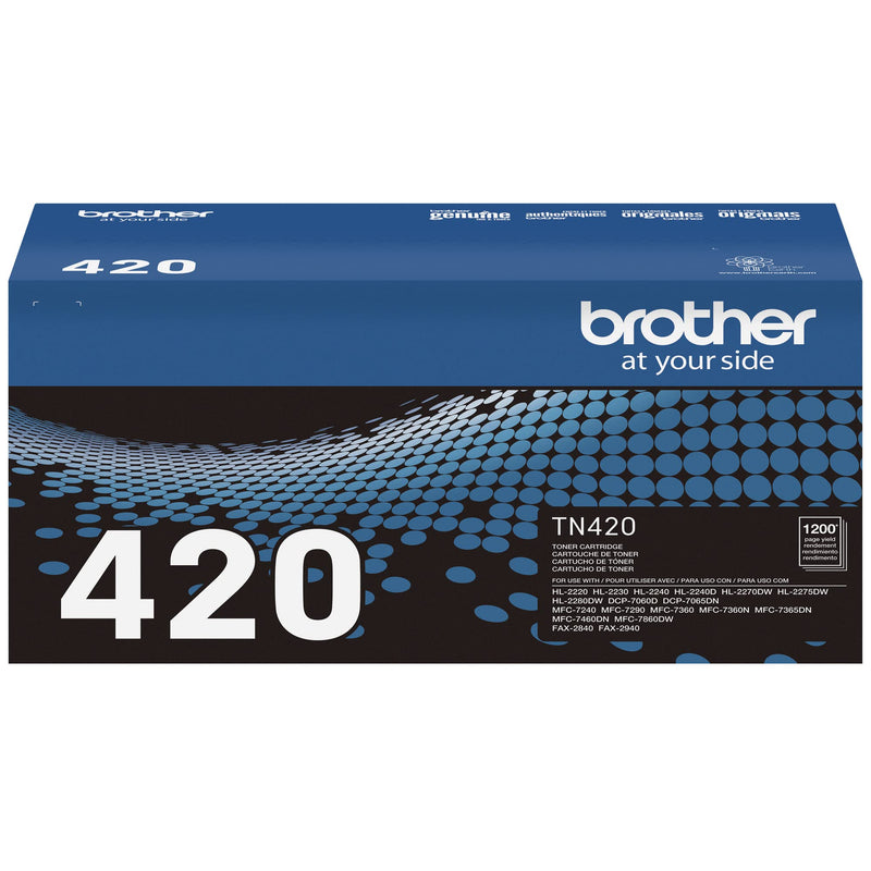 Brother Genuine TN420 Mono Laser Toner Cartridge TN-420 Toner
