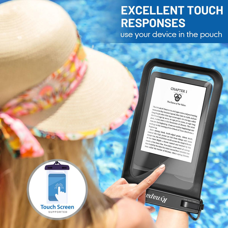 [Up to 10"] Large Waterproof Phone Pouch Bag - 2Pack Waterproof Phone Case for iPhone 15 Pro Max 14 13 12 Galaxy S23 S22 S21, IPX8 Cell Phone Water Protector Pouch Beach Essentials Vacation Must Haves Extra Large [10-inch]