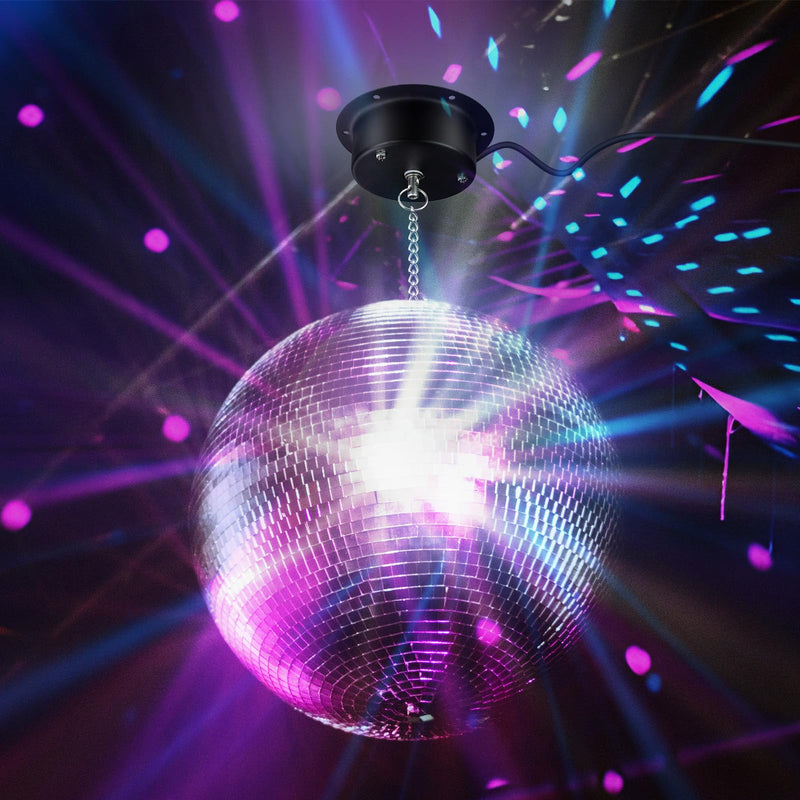 1 RPM Slow Speed Disco Ball Motor Heavy Duty Mirror Ball Electric Motor Rotator Supports 4'' - 12'' Balls for Dj Party Light Home Bands,Christmas Party 1 RPM Motor