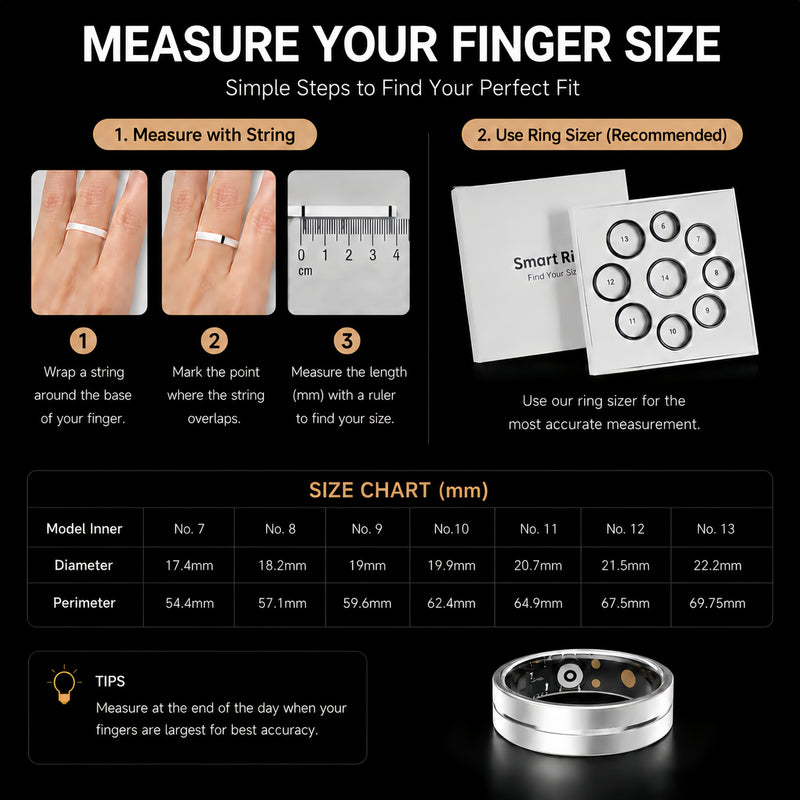Smart Ring for Women Men, Health Fitness Tracker with Sleep, Heart Rate, HRV, Stress, IP68 Waterproof, Gesture Photo, No Subscription, iOS Android (Matte Sliver,8) Matte Sliver 8