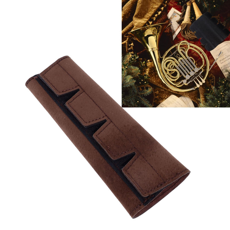 French Horn Handguard Accessory, Easy Installation Leather Cover for Performance (Brown) Brown