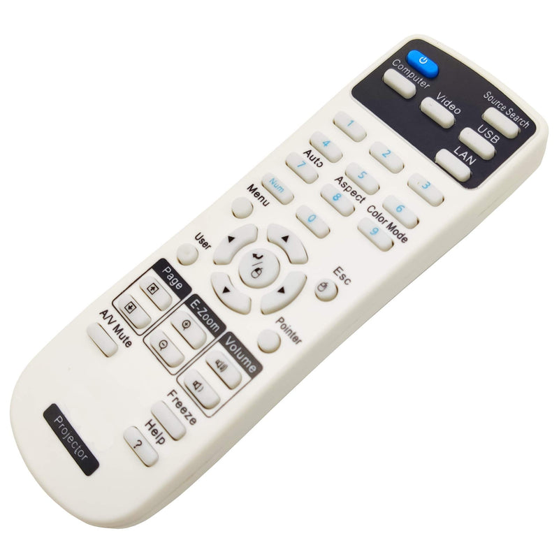 INTECHING 1547200 Projector Remote Control for Epson EX3210, EX5210, EX6210, EX7210, PowerLite 420/ 425W/ 430/ S11/ X12/ X15/ Home Cinema 500/ 710HD/ 750HD; VS210, VS220, VS310, VS315W, VS350W, VS410