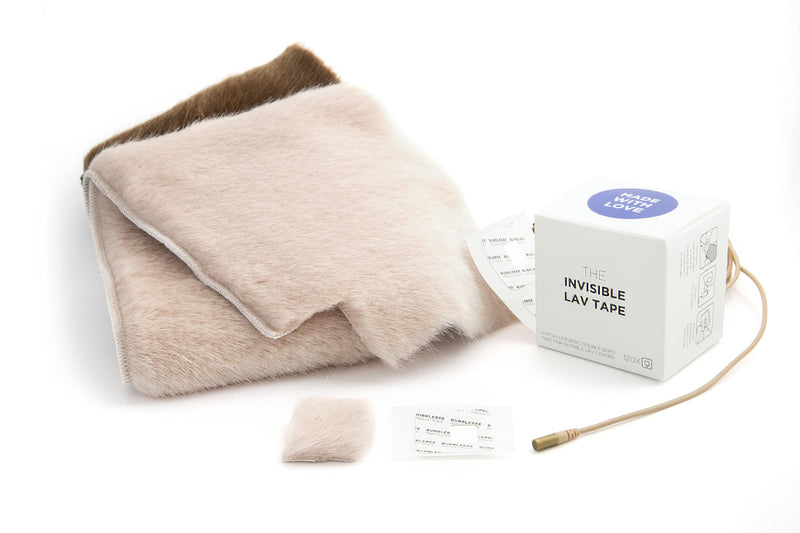 Bubblebee Invisible Lav Tape 120 Pieces - Double Sided Lavalier Mic Tape for Lavalier Microphones - Invisible Body Tape for Content Creators, Videographers, Audio Engineers & Filmmakers