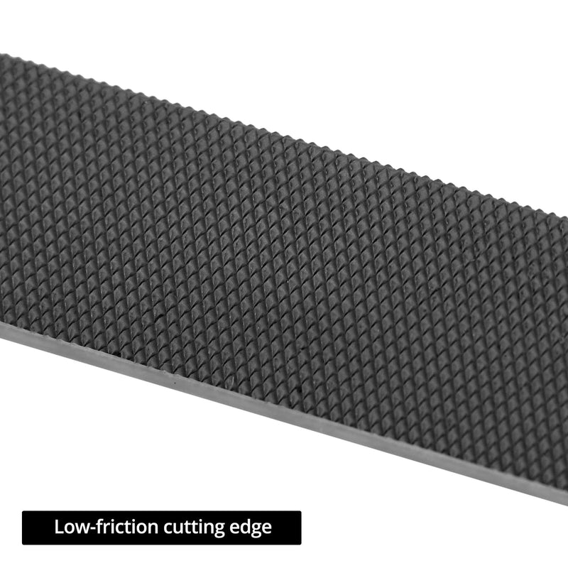 QWORK Fret Beveling File, Dual Angle Luthier Tool for Guitar, Bass, Banjo, Low Friction Material, 7 Inches, for Professional and Home Use