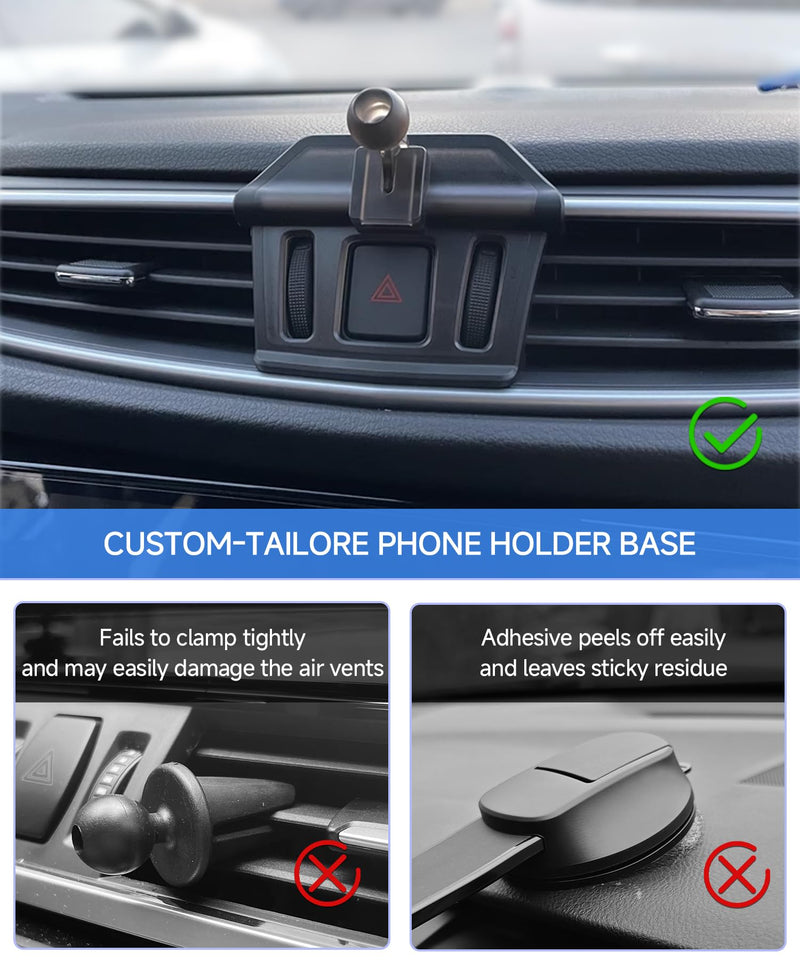 Qi2.2 25W Fast Wireless Charger Car Phone Mount for Nissan Rogue 2014-2020 | Rogue Sport 2017-2023, Magsafe Accessories Fast Charging Magnetic Cell Phone Holder Clip Compatible with iPhone Android