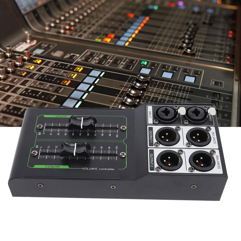 Professional Passive Volume Controller - Low Noise Audio Attenuator for Studio Recording, Live Sound Mixing | Compact Aluminum Alloy Design | Perfect for Sound Engineers & Studio Technicians
