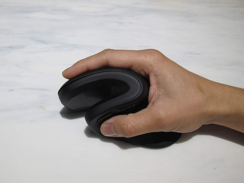 MOJO Perfect Grip Dual Mode Silent Vertical Mouse - Bluetooth / Wireless Optical Ergonomic Mouse w/Adjustable Sensitivity and Quiet Buttons Perfect Grip - Dual Mode (Bluetooth + Wireless)