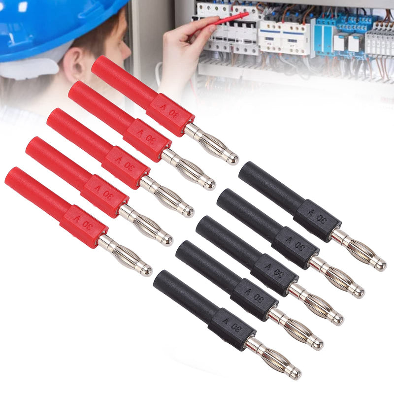 5Set J.20012 Banana Plug Plug, 4mm Male to 2mm Female Multimeter Banana Plug Adapter for Multimeter Test Leads, Probes