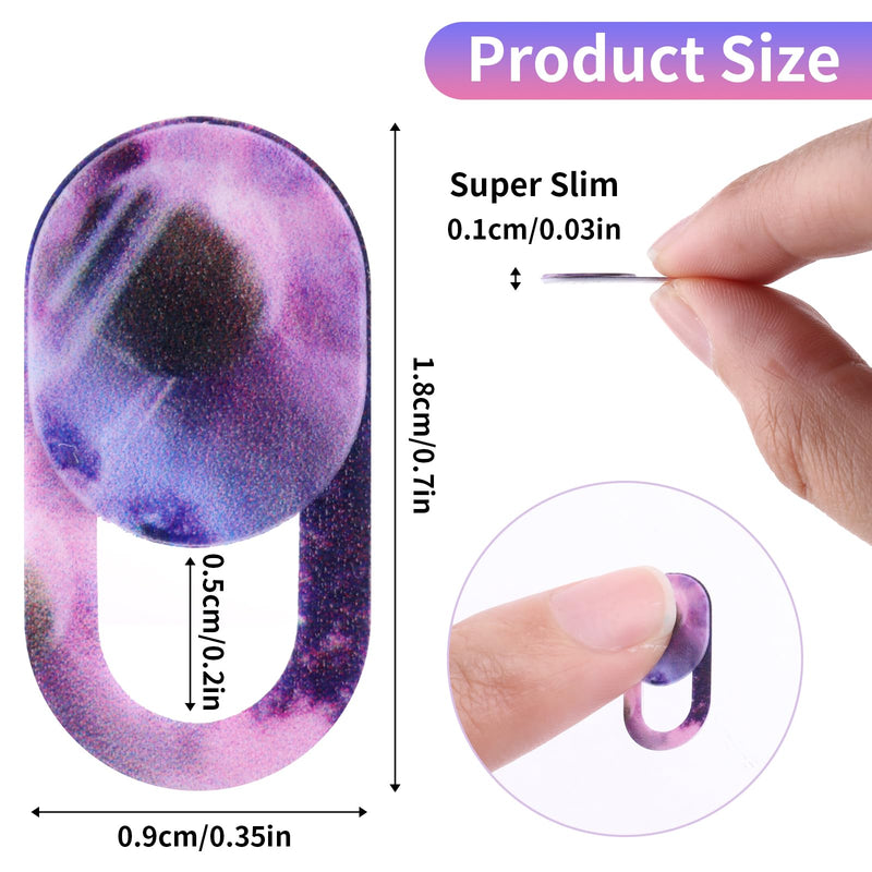 8PCS Webcam Cover Slide, Starry Sky Laptop Camera Cover Slide Phone Camera Cover Ultra Thin Computer Camera Cover Slide Blocker Slider Privacy Security Protector for PC Pad Video Front Lens