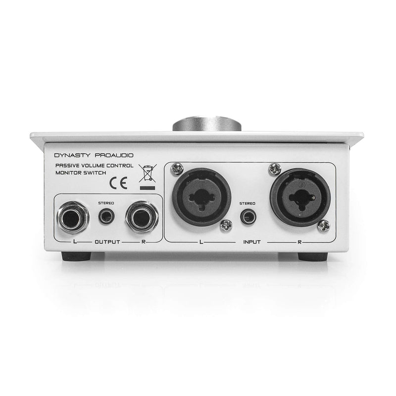 DYNASTY PROAUDIO PMC-1 Premium Passive Stereo Monitor Volume Controller With Large Volume Knob For Extremely Precise Level Adjustments 1x1