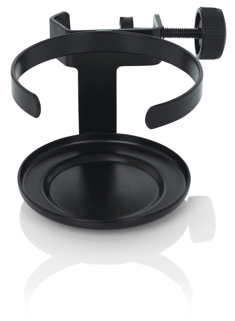 Gator Frameworks Microphone Stand Drink Holder Holds Beverage, Single Cup Clamp (GFW-SINGLECUP) (Pack of 2) 1 Count (Pack of 2)