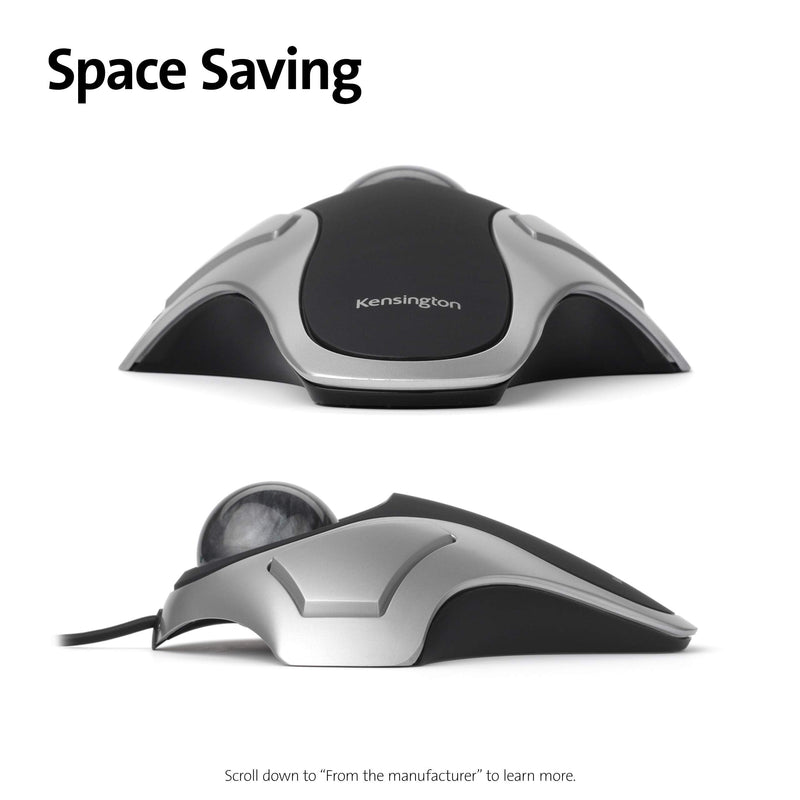 Kensington Orbit Trackball Mouse (K64327F), Silver/Black finger operated 1.0