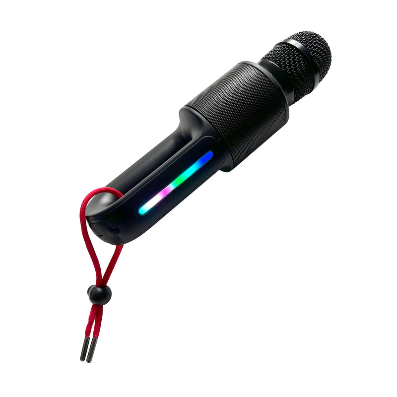 Move Mic by Singing Machine – Bluetooth Karaoke Microphone & Speaker with LED Lights, 22 Voice FX & Rechargeable Battery – Portable Mic for Dorm Parties, Family Fun, Kids, and Teens