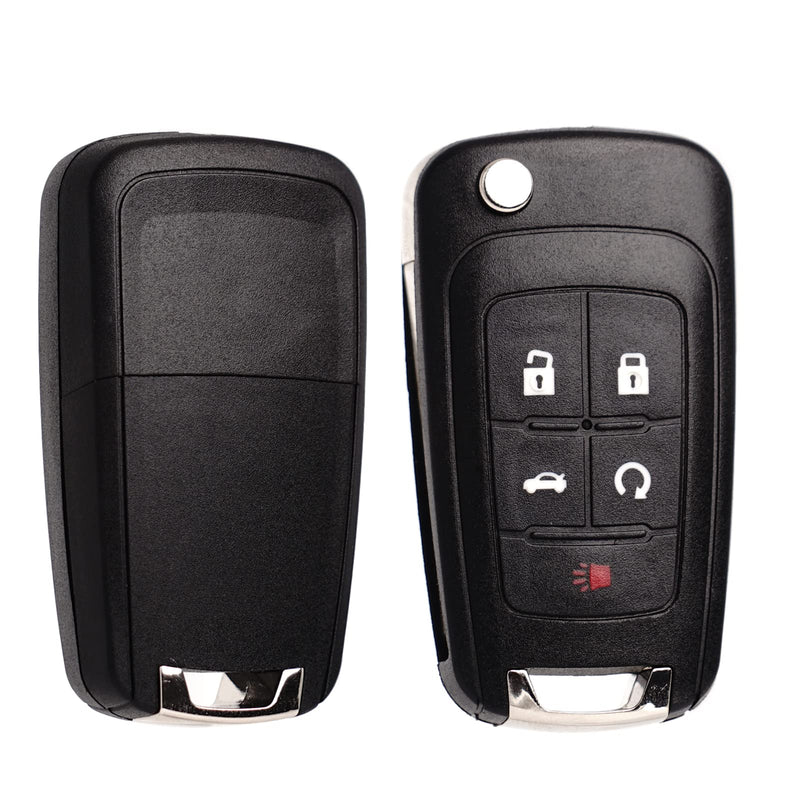 [AUSTRALIA] - Flip Key Fob Replacement Fits for Chevy Equinox Camaro 2010 2011 2012 2013 2014 2015 2016 2017 2018 2019 Cruze Malibu Impala Sonic GMC Terrain Buick Lacrosse Regal Verano Encore Keyless Entry Remote 