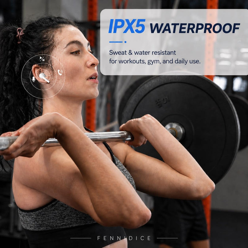 Wireless Earbuds Pro 3 with Hybrid ANC, Bluetooth 5.3 and 24H Playtime | Immersive Stereo Sound,ENC Clear Calls,IPX5 Water Resistant,Touch Control,Ear buds for Workouts,Compatible for iPhone/Android