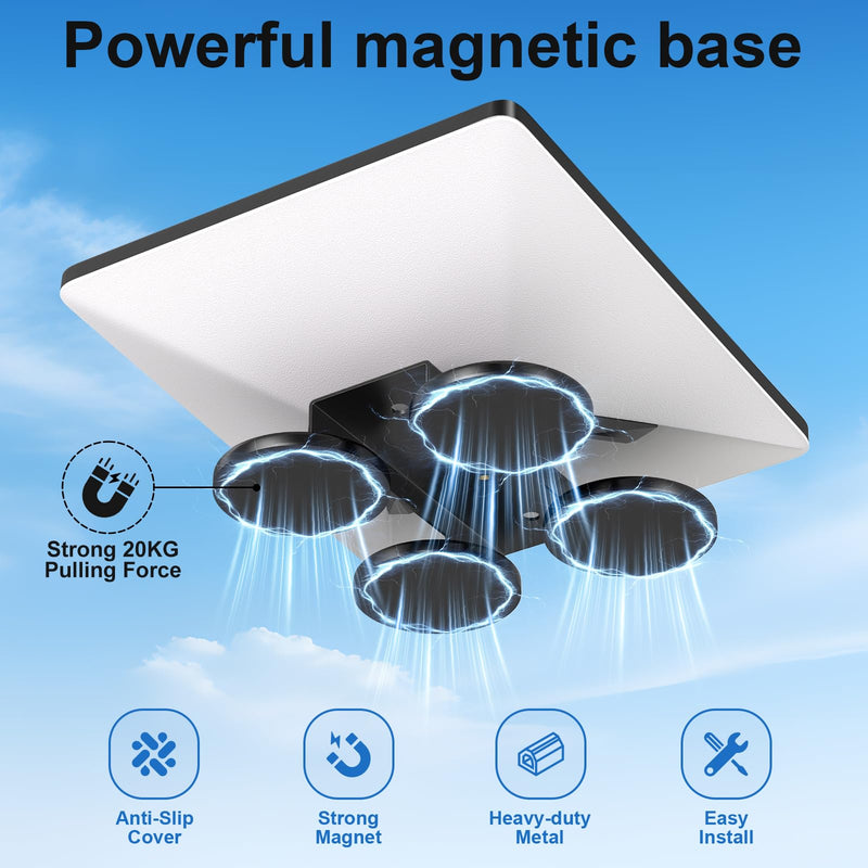 Magnetic Mount for Starlink Mini2024/2025/2026, 4Pack Ultra-Strong Magnets Compatible for RV, Yacht, Van, Camper, Boat,for Camping, High-Speed & Extreme Conditions