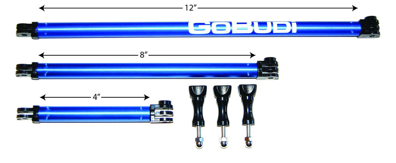 Extension Pole Set Compatible with All GoPro Hero Cameras, Includes Bolts (3 Fixed Set) 3 Fixed Set