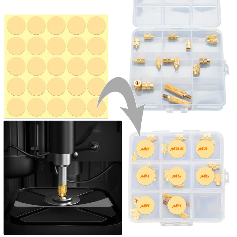 SWTYExt 2 Sets Soldering Tips Melting Aid Melting Thread for Thread Insert M2 M2.5 M3 M4 M5 M6 M8 3D Printing Accessories Soldering Iron Tips Compatible with T18 ST 900M Weller ST Series Soldering