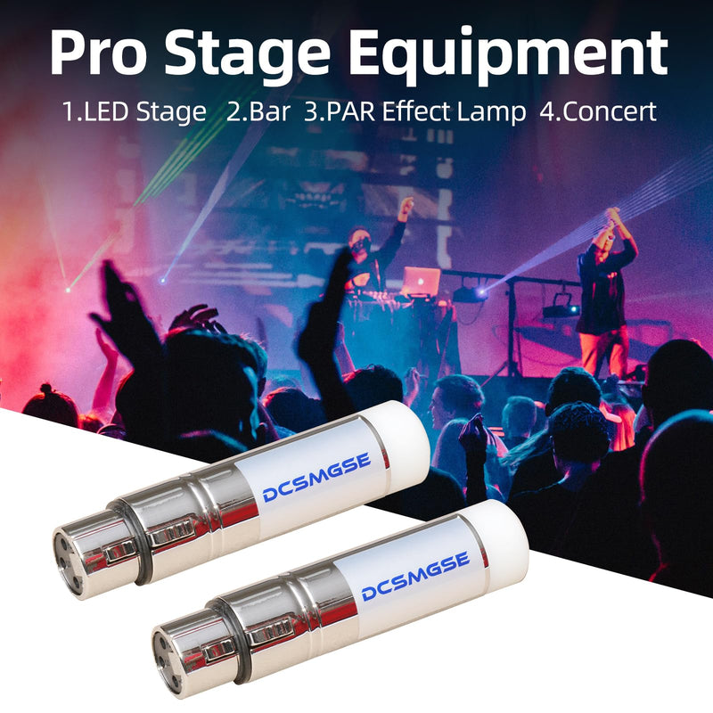 [AUSTRALIA] - DMX Wireless, 2.4G DMX 512 1 Female Receivers Short version for Stage PAR Party Light 