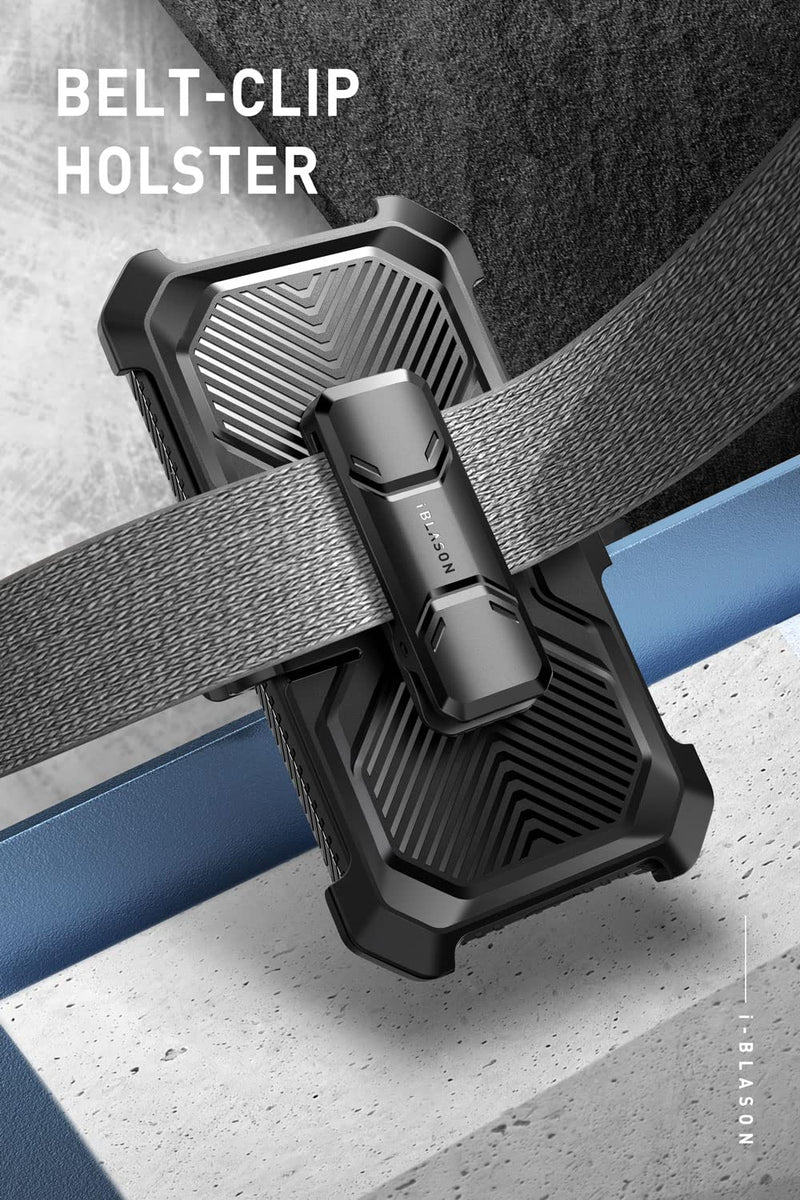 i-Blason Bundle of Samsung Galaxy Watch 6/5/4 Band [44mm] & Galaxy S23 Ultra Case (Black)