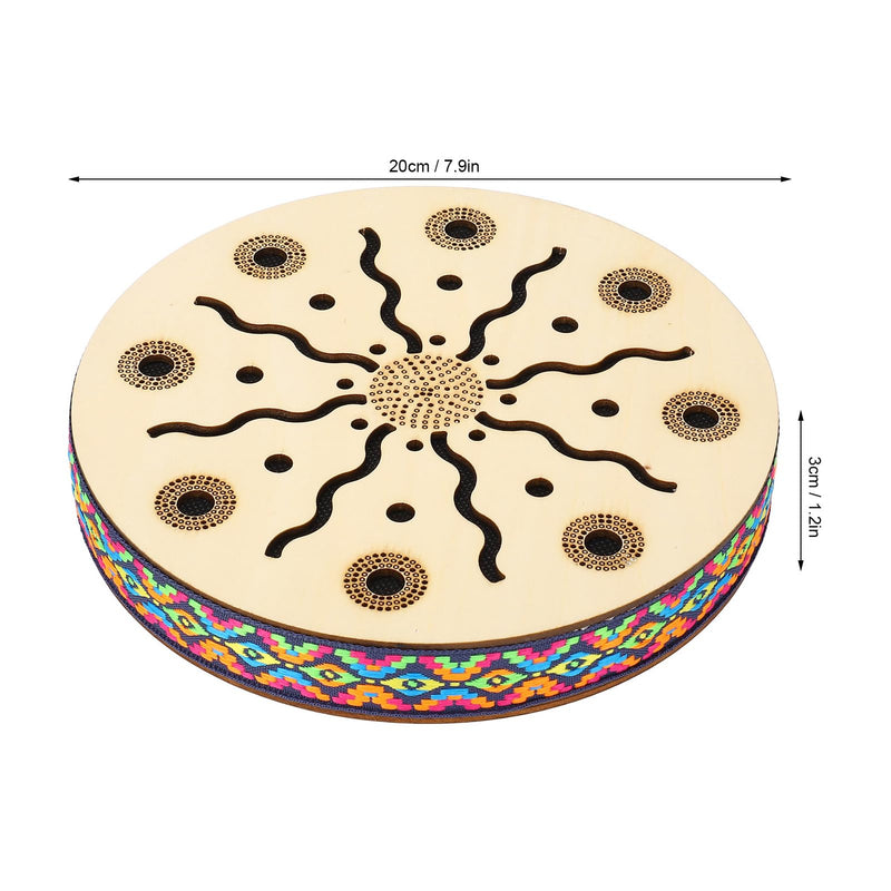 Portable, Authentic Ethnic Sound, Maple Percussion Instrument, 8in, for Meditation, Relaxation, Music Therapy, Home Decor, School