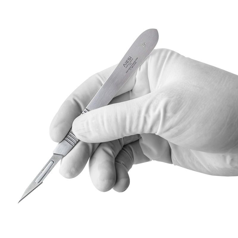 AIESI® Scalpel Handle (Scalpel Holder) Stainless Steel for Scalpel Blades No. 3