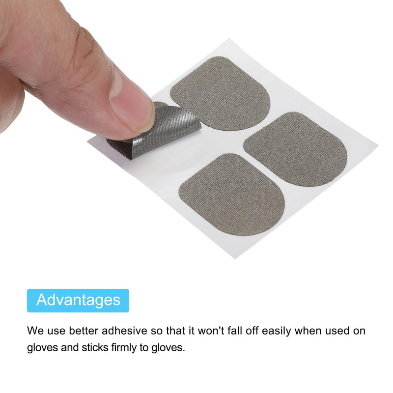 [AUSTRALIA] - MECCANIXITY Gloves Touch Screen Sticker Ultra High Sensitivity Flexible Carbon Fiber Ultra Thin Stickers for Gloves, Pack of 24 