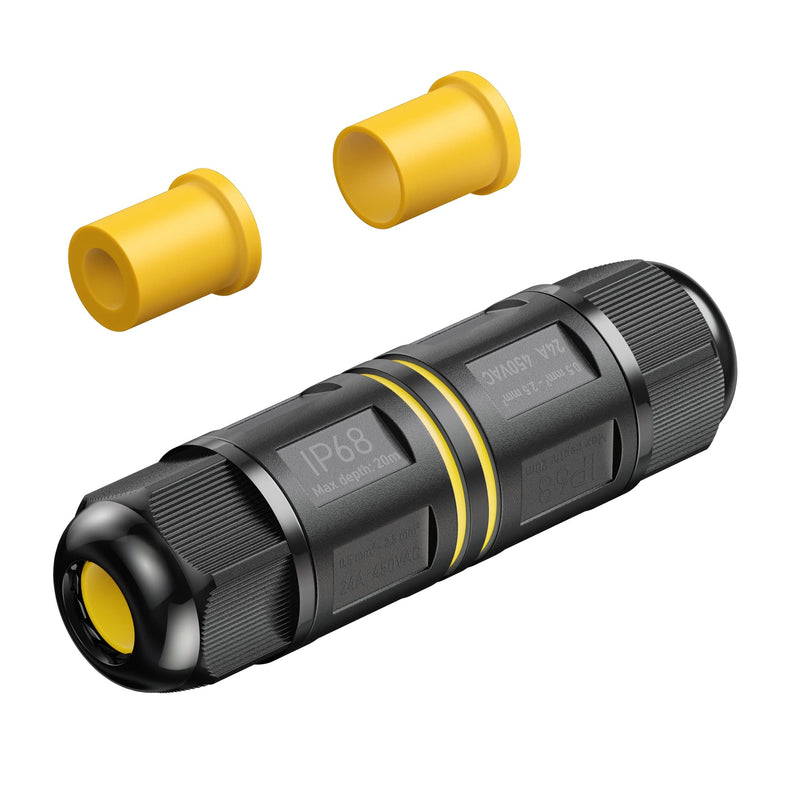ledscom.de Pack of 2 Cable Connectors for Outdoor Use, IP68, Sleeve for 5-12 mm Cable Diameter 2 Stück (1er Pack)